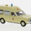 Opel Rekord C KTW, 1968, Johanniter Unfall Hilfe, 1:87, Brekina