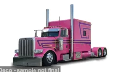 Peterbilt 379, pink/Dekor, 1:64, IXO America
