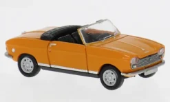 Peugeot 204 Cabriolet, orange, 1967, 1:87, Brekina