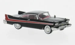 Plymouth Fury, schwarz/rot, 1958, 1:87, Brekina