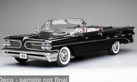 Pontiac Bonneville Convertible, schwarz, 1959, 1:18, Sun Star