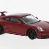 Porsche 911 (991) GT3, dunkelrot, 2017, 1:87, Minichamps