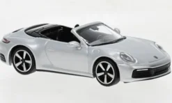 Porsche 911 (992) Carrera 4S Cabriolet, silber, 2019, 1:87, Minichamps