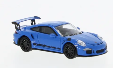 Porsche 911 (991) GT3 RS, blau, 2015, 1:87, Minichamps