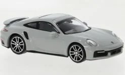 Porsche 911 (992) Turbo S, grau, 2020, 1:87, Minichamps