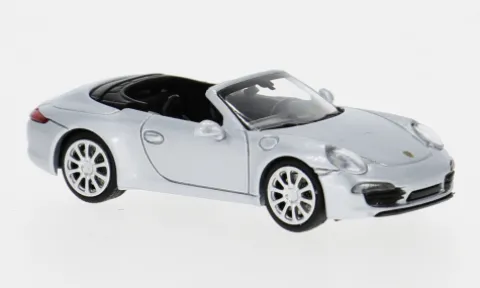 Porsche 911 Cabriolet, silber, 2012, 1:87, Minichamps