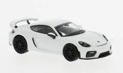 Porsche 718 Cayman GT4 (981), weiss, 2019, 1:87, Minichamps