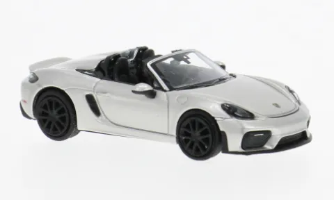 Porsche 718 Spyder (981), silber, 2019, 1:87, Minichamps