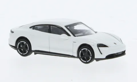 Porsche Taycan Turbo S, weiss, 2019, 1:87, Minichamps