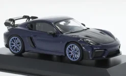 Porsche Cayman GT4 RS, dunkelblau, 2021, 1:43, Minichamps