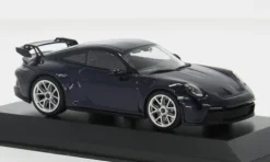 Porsche 911 GT3, dunkelblau, 2021, 1:43, Minichamps