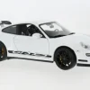 Porsche 911 (997) GT3 RS, weiss/Dekor, 1:18, Welly