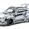 Porsche RWB 993, silber, 1:64, Tarmac Works