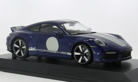 Porsche 911 (992) Sport Classic, blau, 2022, 1:18, Minichamps