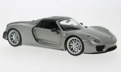 Porsche 918 Spyder, grau/carbon, 2012, 1:18, Welly