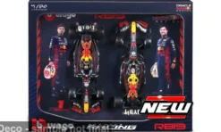 Red Bull 2er-Set: RB19, 2023, M.Verstappen/S.Perez, 1:24, Bburago