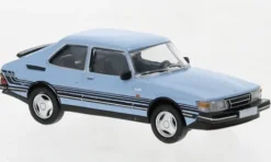 Saab 900 Turbo, hellblau/Dekor, 1986, 1:87, PCX87