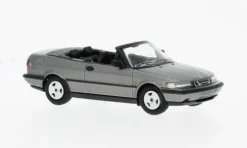 Saab 900 Turbo 16S (Aero) Cabriolet, grau, 1987, 1:87, Minichamps
