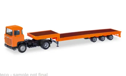 Scania 141, orange, 1:87, Herpa
