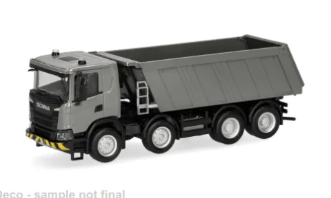 Scania XT17, grau/gelb, 1:87, Herpa