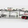 Set Dodge Autotransporter mit 3 PKW, 1975, Hurricane Helldrivers, 1:87, Brekina