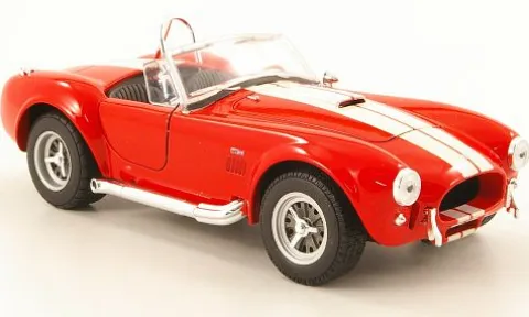 Shelby Cobra 427 SC, rot/beige, 1965, 1:24, Welly