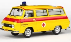 Skoda 1203 Mikrobus, 1974, Sanitka Zachranna Sluzba Praha (CZ), 1:43, Abrex