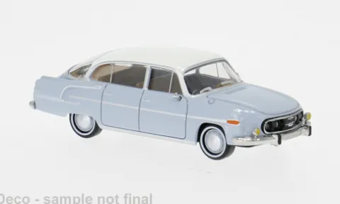 Tatra 603-2, hellgrau/weiss, 1963, 1:87, Brekina