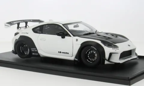 Toyota GR86 LBWK Body Kit, weiss/schwarz, 1:18, Solido