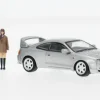 Toyota GT Four-ID with Figures, silber, 1:64, BM Creations