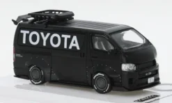 Toyota Hiace Widebody, schwarz, 1:64, Tarmac Works