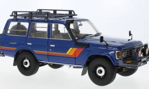 Toyota Land Cruiser 60, blau/Dekor, 1:18, Kyosho