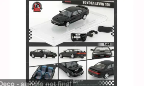 Toyota Levin 101, schwarz, 1:64, BM Creations