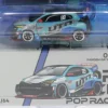 Toyota Pandem GR Yaris, weiss/Dekor, 1:64, Pop Race