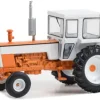 - Tractor with enclosed Cab, orange/weiss, 1973, 1:64, Greenlight
