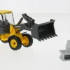 Volvo L25 W, gelb/grau, 1:50, Bburago