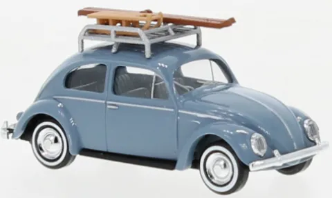 VW Käfer, blau, 1952, 1:87, Busch