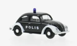 VW Käfer Ovalfenster, 1955, Polizei (S), 1:87, Busch