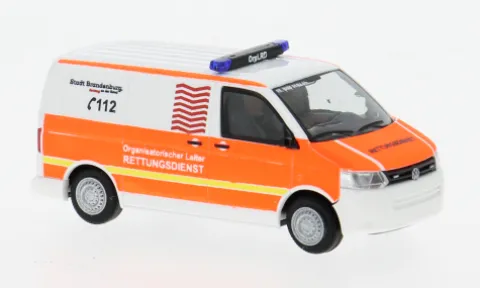 VW T5, 2010, Rettungsdienst Brandenburg, 1:87, Rietze