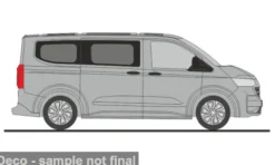 VW T7 Caravelle, hellgrau, 1:87, Rietze