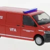VW T6.1 Kasten, rot, Landesfeuerwehrkommando Salzburg (AT), 1:87, Rietze