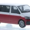 VW T6.1, silber/rot, 1:87, Rietze