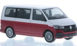 VW T6.1, silber/rot, 1:87, Rietze