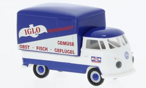VW T1b Großraum-Koffer, 1960, Iglo, 1:87, Brekina