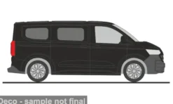 VW Transporter KR T7, schwarz, 1:87, Rietze