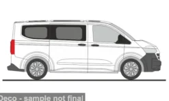 VW Transporter KR T7, weiss, 1:87, Rietze