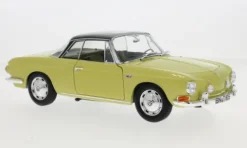 VW Karmann Ghia Typ 34, gelb/schwarz, 1961, 1:18, Norev