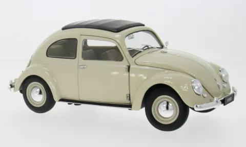 VW Käfer Brezelfenster, beige, 1950, 1:18, Welly