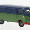 VW T1a Kasten, dunkelblau/grün, 1950, 1:87, Brekina