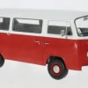 VW T2b Bus, rot/weiss, 1972, 1:18, KK Scale